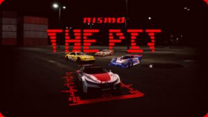 Landscape image of The NISMO Pit poster with several classic cars in view and the logo of the event in the center of the image.